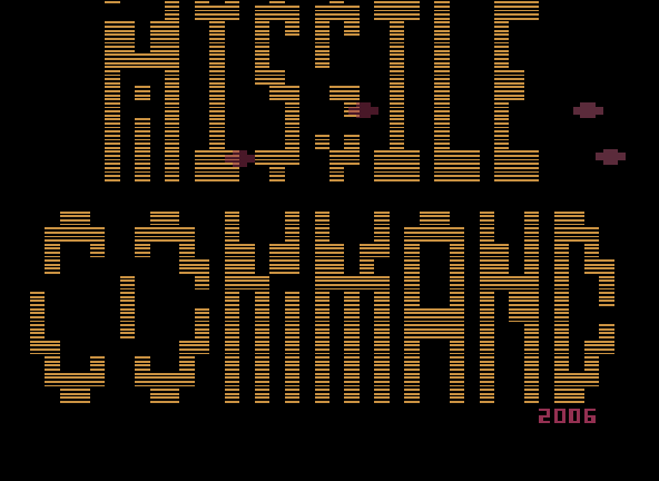 Missile Command Arcade... 2006-07-24 Title Screen